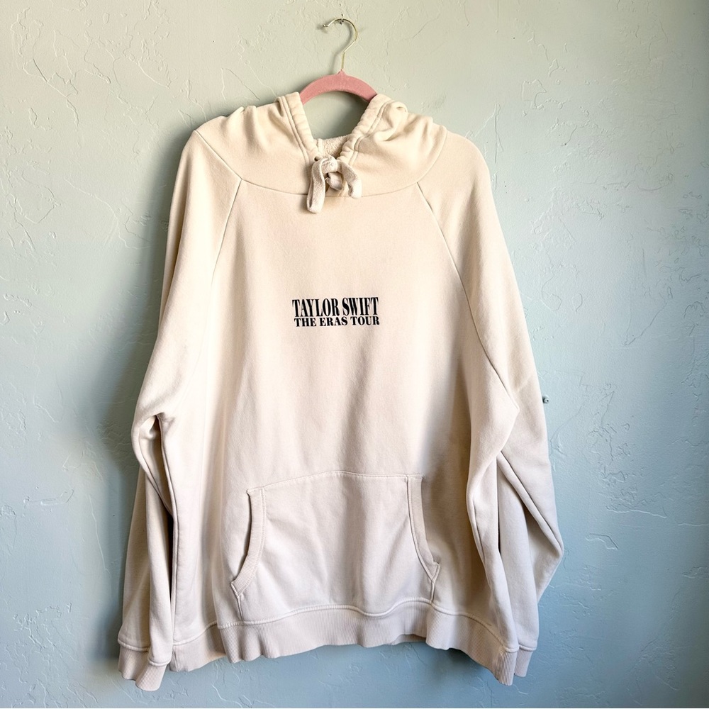 Taylor Swift Official The Eras Tour Cream Beige Hoodie Sweatshirt Unisex2XL